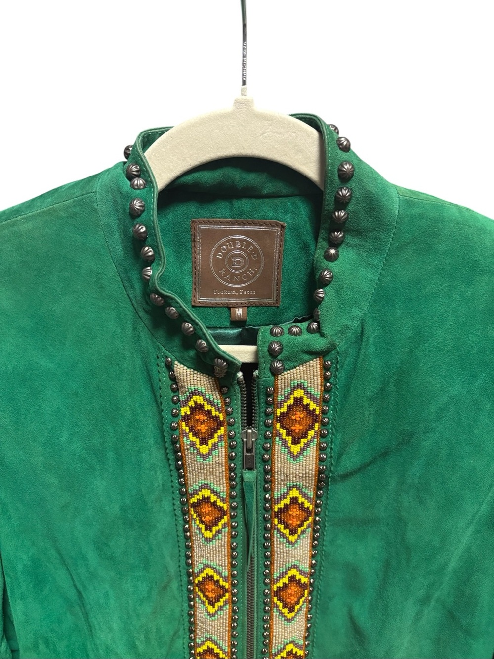 Double D Ranch Beaded Leather Jacket - Picture 5 of 7